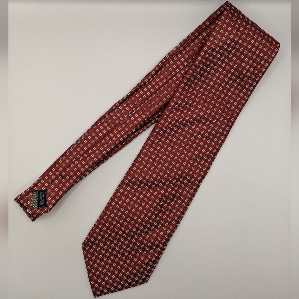 Giorgio Brutini - Red Square Pattern Men's Neck Tie